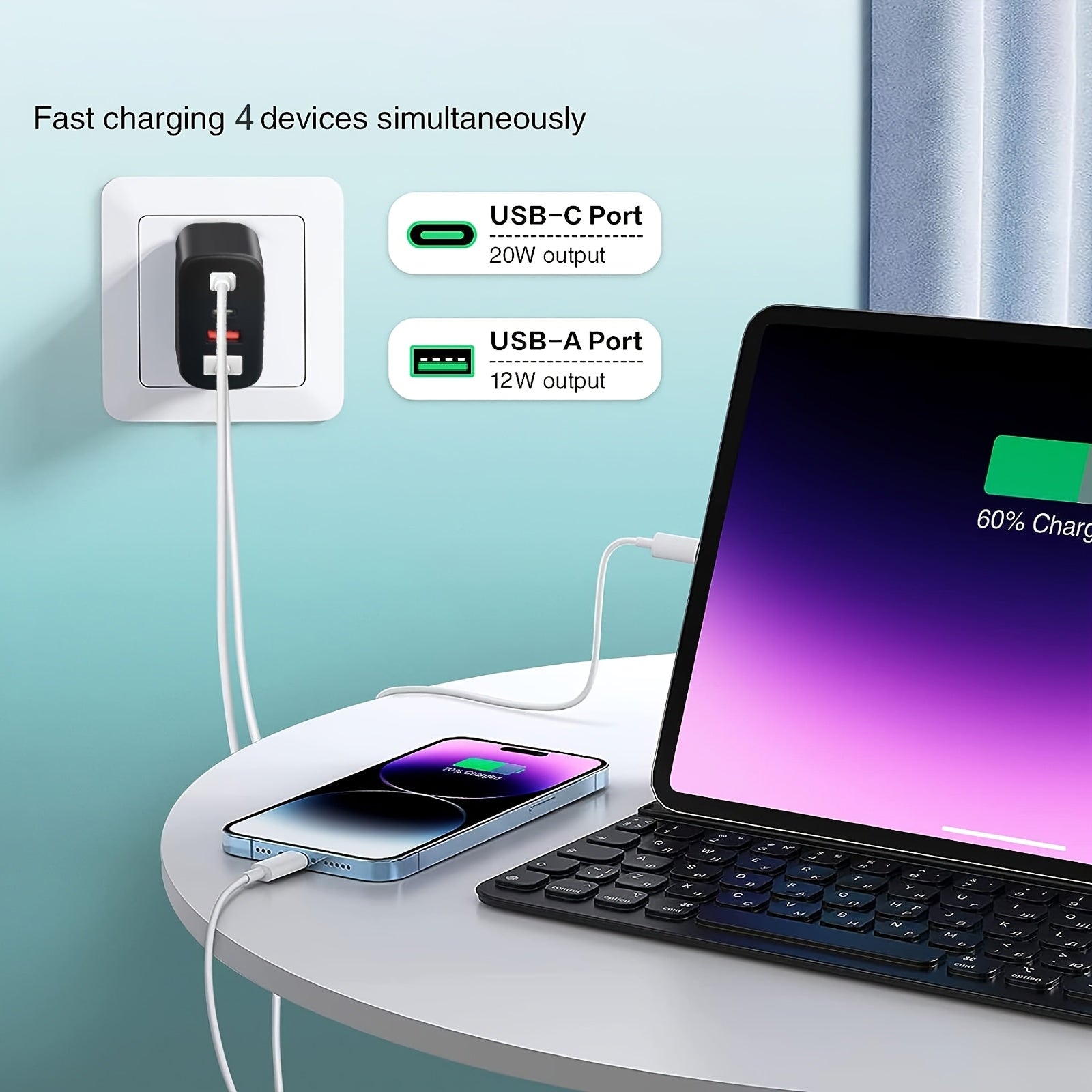 Type-C and USB fast charging box